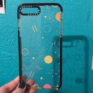 casetify clear 80s themed case iphone 7 plus